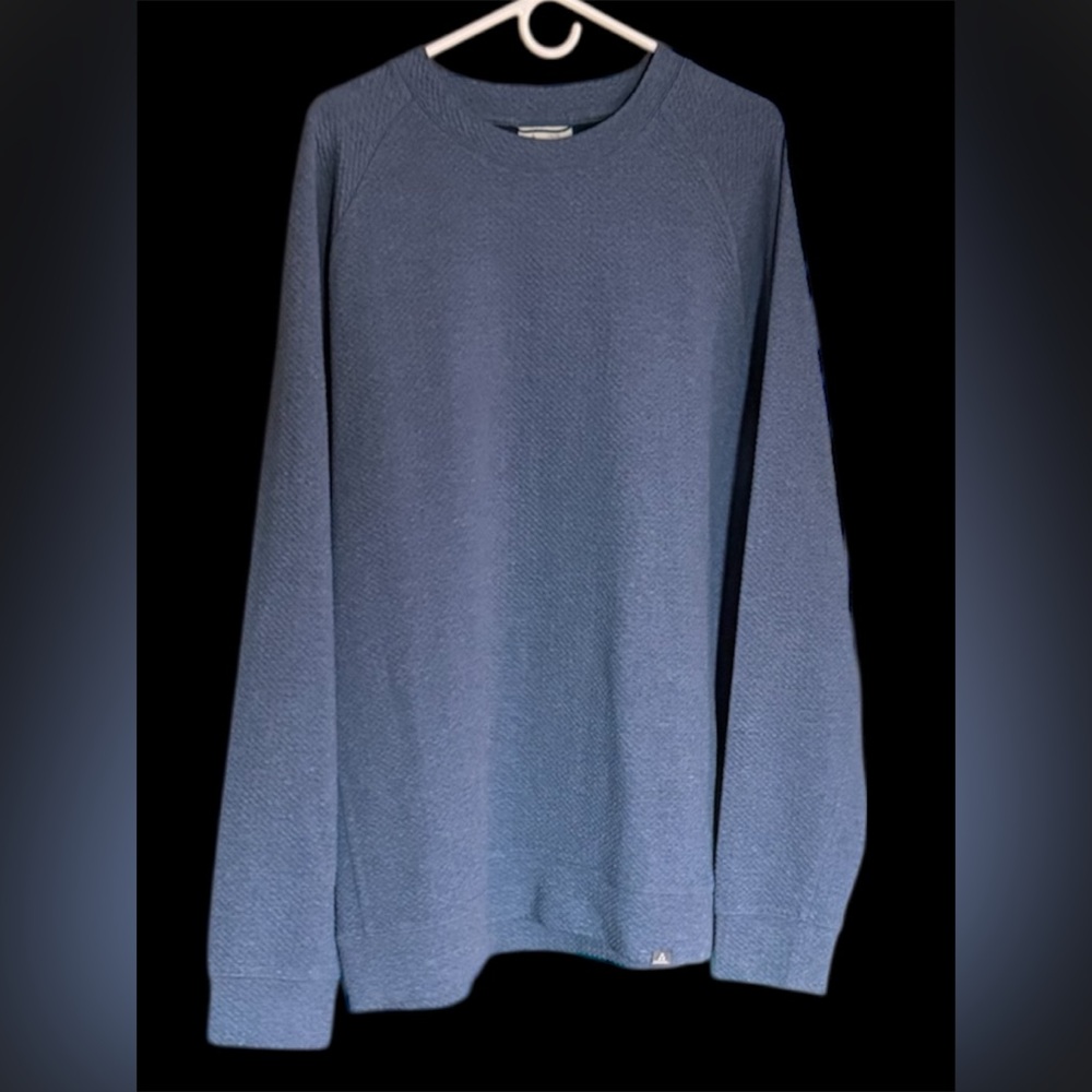 Ascend Men's Heather Blue Crewneck Sweater